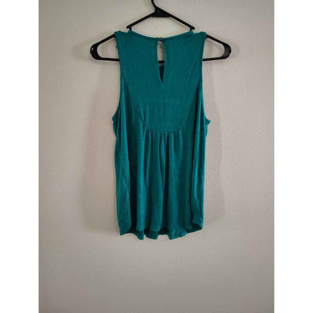 Maurices Womens Small Teal Green Lace Crochet Front Sleeveless Tank Top NWT - Picture 4 of 4